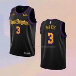 Maglia Los Angeles Lakers Anthony Davis NO 3 Citta 2019-20 Nero