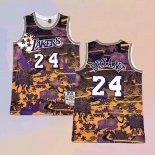 Maglia Los Angeles Lakers Kobe Bryant NO 24 Mitchell & Ness Lunar New Year Viola