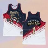 Maglia Toronto Raptors Tracy McGrady NO 1 Mitchell & Ness Nero Rosso