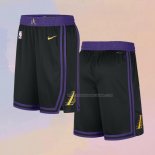 Pantaloncini Los Angeles Lakers Citta 2023-24 Nero