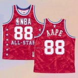 Maglia All Star 1988 AAPE x Mitchell & Ness Rosso
