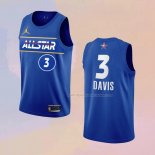 Maglia All Star 2021 Los Angeles Lakers Anthony Davis NO 3 Blu