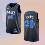 Maglia Dallas Mavericks Richaun Holmes NO 20 Citta 2023-24 Blu