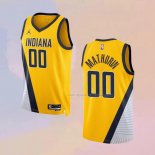 Maglia Indiana Pacers Bennedict Mathurin NO 00 Statement 2022-23 Giallo
