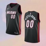 Maglia Miami Heat Personalizzate Icon Nero