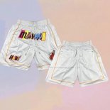 Pantaloncini Miami Heat Citta Just Don 2022-23 Bianco