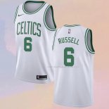 Maglia Boston Celtics Bill Russell NO 6 Association Bianco