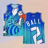 Maglia Charlotte Hornets LaMelo Ball NO 2 Mitchell & Ness Big Face Verde