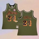 Maglia Los Angeles Lakers Kobe Bryant NO 24 Mitchell & Ness Verde