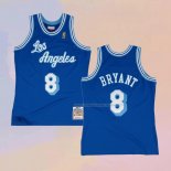 Maglia Los Angeles Lakers Kobe Bryant NO 8 Hardwood Classics Throwback 1996-97 Blu