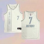 Maglia Oklahoma City Thunder Carmelo Anthony NO 7 Citta 2021-22 Bianco